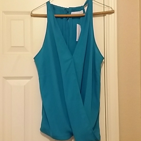 New York & Company Tops - Faux wrap halter top
